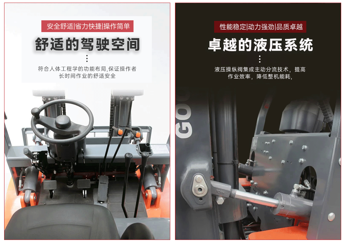 4-5T内燃平衡重式叉车产品简介