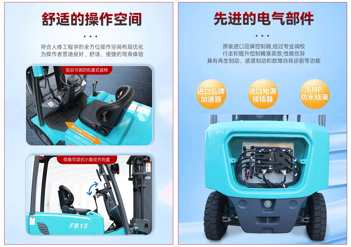 1.5-3.5T电动平衡重叉车产品简介